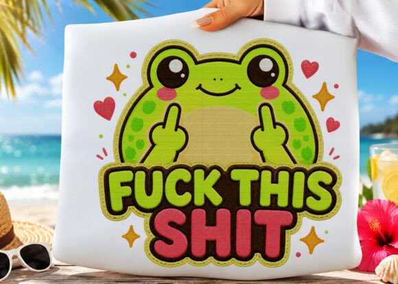 Add Instant Attitude with Funny Frog Sarcastic Sweary Quote Png