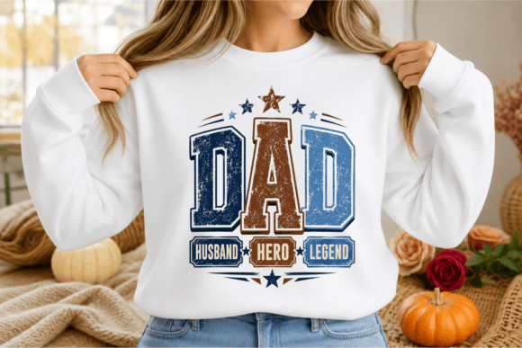 Dad Husband Hero Legend PNG: A Vintage Tribute to Modern Dads