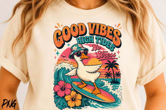 Good Vibes Summer Vacation Retro PNG: Your Ultimate Design Asset