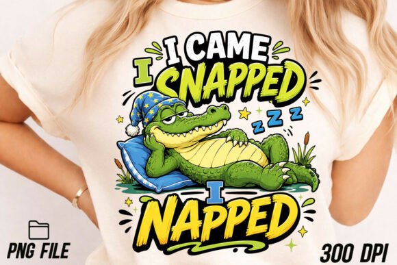 I Came I Snapped I Napped PNG: A Playful Asset for Modern Branding