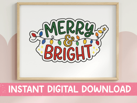 Merry and Bright Christmas Lights: A Font for Festive Projects