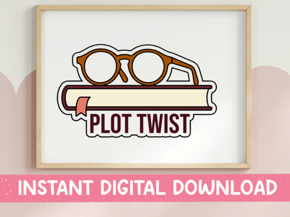 Plot Twist Book Glasses Reader Sticker: A Designer's Guide to Literary Charm