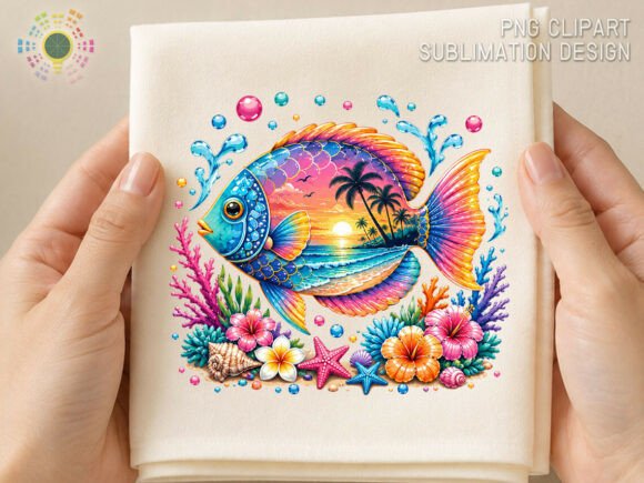 Summer Beach Fish Tropical Ocean PNG: Your Go-To Summer Design Asset