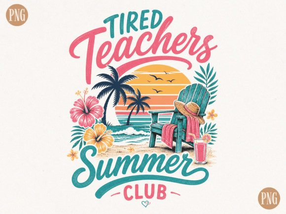 Teacher Summer PNG: Funny Teacher Off Duty Design