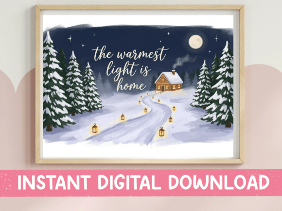 The Warmest Light is Home: A Winter Design for Cozy Projects