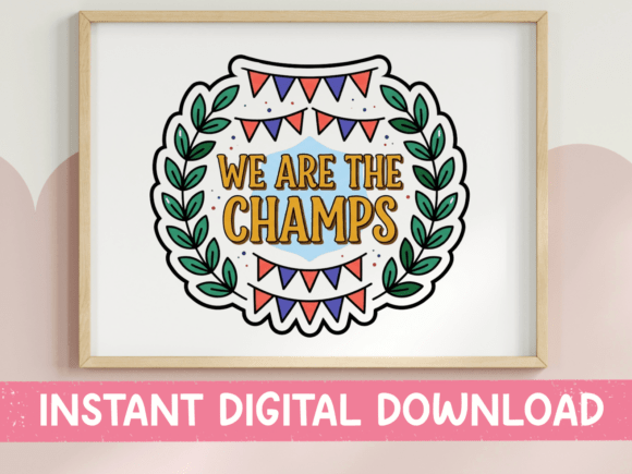 We Are the Champs: A Clean Graphic for Victory